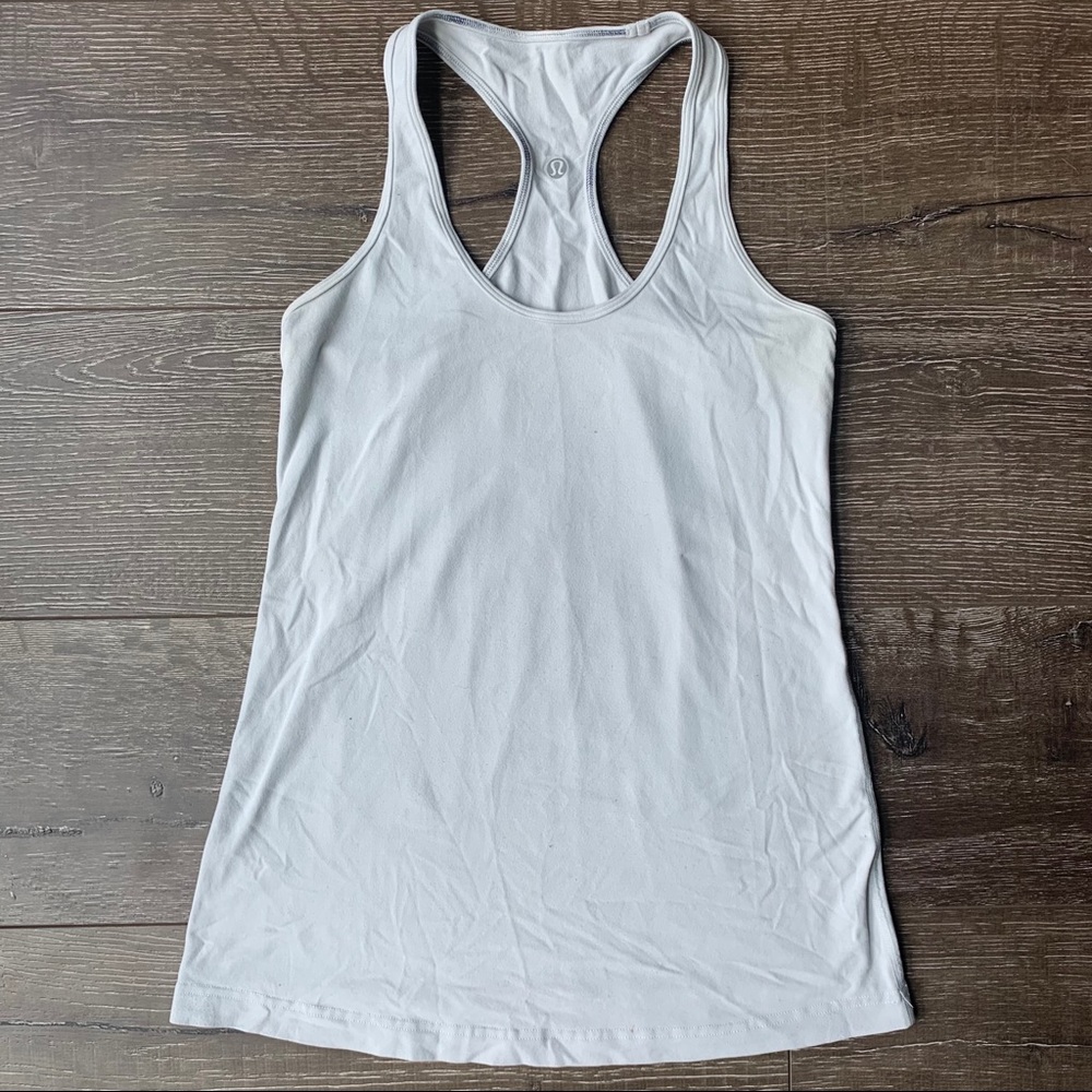 Lululemon White Racerback Tank